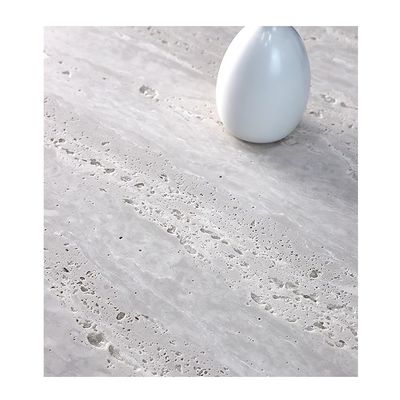 Chapas de porcelana antiderrapante para hotel sala de estar vitrificada de cor branca creme-beige 120cm