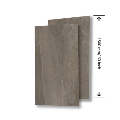 Chapas de mármore de porcelana cinza polida 800 x 800 mm para projeto de renovação de banheiros