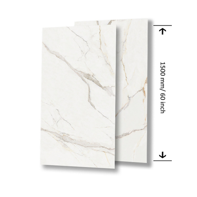 750x1500 azulejos de piso vitrificados Carrara porcelana azulejos cerâmicos para cozinha e lobby