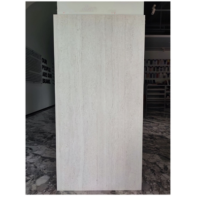 600*1200 Chapas de piso de travertino branco perfeitas para transformação de chuveiro da sala de estar
