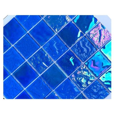 Mosaico escuro para piscina em tamanho de folha 306x306MM