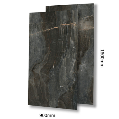 Técnica azulejos vitrificados efeito mármore escada escada azulejos em preto azulejos de piso 3D para salão