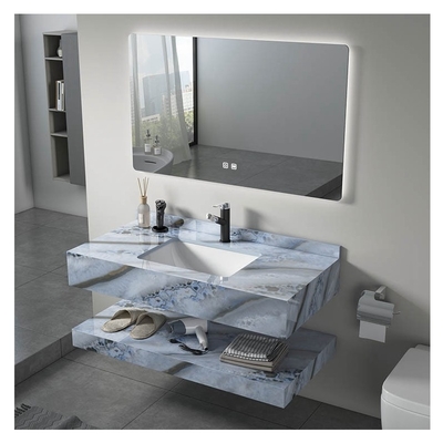Armários de banheiro de estilo moderno com tratamento de superfície SLABS/SINTERSTONE incluído