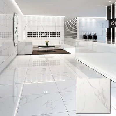 Material de construção Brilhante porcelanato cerâmico branco porcelanato azulejos de chão