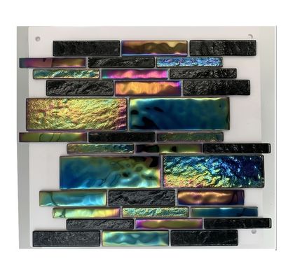 Fácil de instalar mosaico de vidro de cristal para azulejos de piscina estilo mar Mediterrâneo