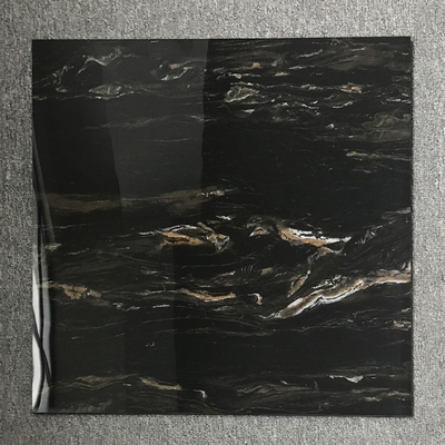 Resistente a ácidos 12x12 Marmo preto Visão azulejos vitrificados com veias brancas
