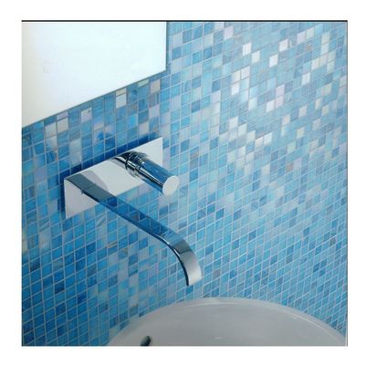 Telha de piscina de mosaico de vidro resistente a ácidos com padrão de golfinho feita à mão em Foshan