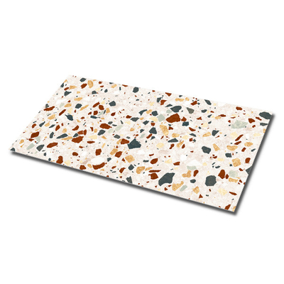 Terrazzo e mármore 1200x600 Chapa de chão de cerâmica polida para decoração de quartos