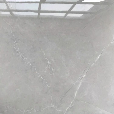 Vidro de banheiro vitrificado Carrara azulejos de parede polidos com design de mármore 3d