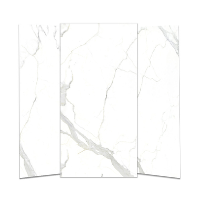 120x60 vidrado Calacatta porcelana branco de mármore olhar azulejos com característica de isolamento térmico