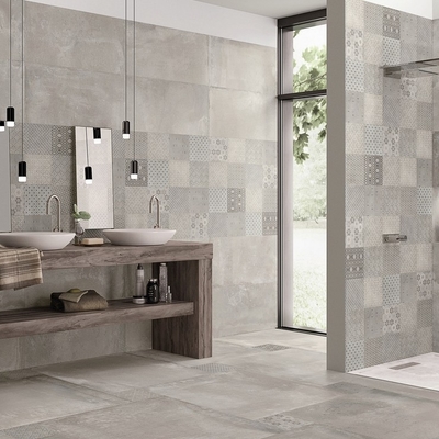 300 X 600 mm Desenho de azulejos antiderrapante de banheiro com especificação de piso 600 * 600