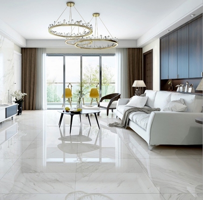 Foshan Floor Polished Tile Ceramic em Cinza para estilo moderno e clássico