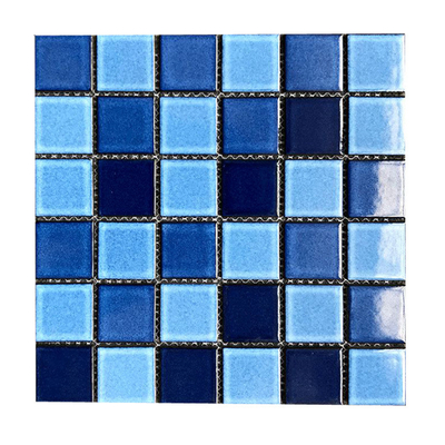 Resistente a ácidos e antibacterianos Piscina mosaico Designe vidrado cerâmica Piscina telha