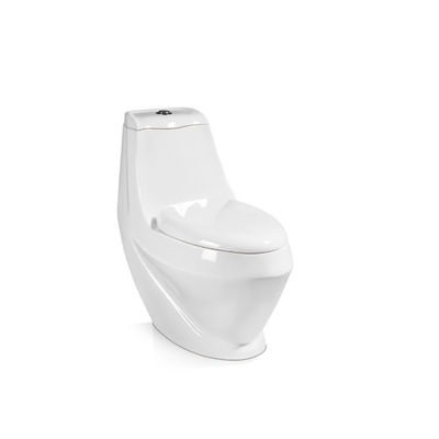 Cisterna superior WC de cerâmica de uma peça Toilet para banheiro conjunto Instalação montada no chão