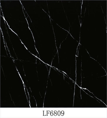 Classic Black and White Marble Glazed Vitrified Tiles Pavimento com acentos Tipo de azulejo