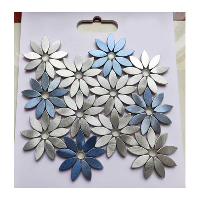 Antibacteriano Mosaico de metal acentos Mosaico padrões florais para azulejos resistentes ao desgaste