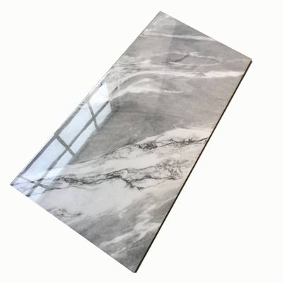 Chapa de piso de grande formato 600*1200 Chapa de mármore cinza de porcelana com resistência ao desgaste