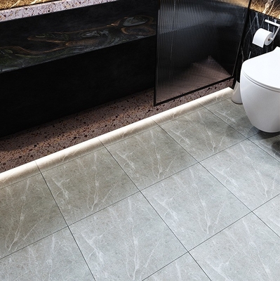 Pedra branca imitação textura porcelana piso de banheiro 300x300 para espaço de chuveiro
