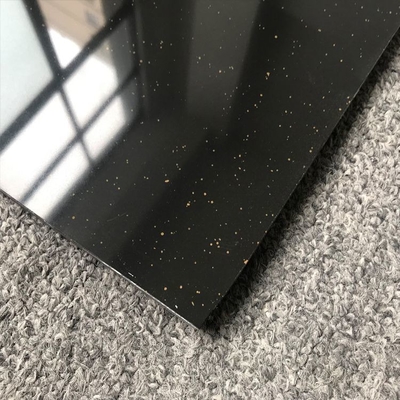 Chapa de granito de galáxia negra absoluta 60x60 com absorção de água 0,5% e borda Bullnose