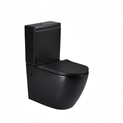 Toalha montada no chão preto monobloque de luxo dois conjuntos de banheiro 680x370x830mm