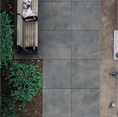 20 mm espessura piso de sala 300x300 Homogêneo azulejos de granito cinza escuro para o exterior